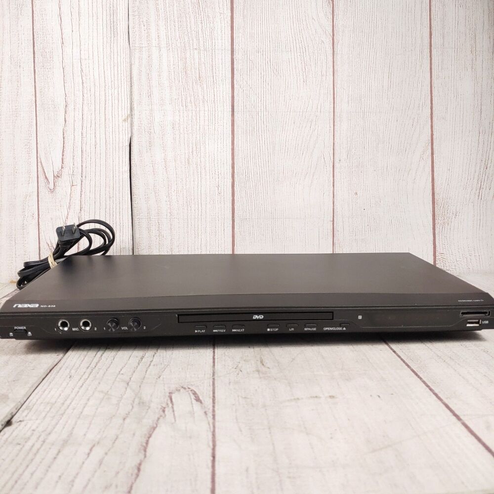 NAXA ND-836 Karaoke DVD Player w/ Dual Mic Input - TESTED WORKING - Player Only